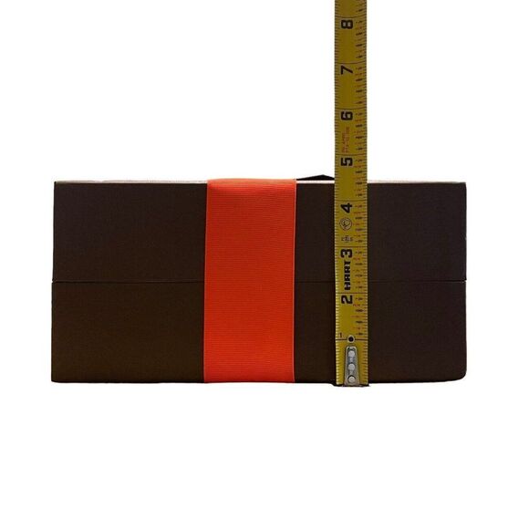 Louis Vuitton Empty Brown Box With Red Ribbon 9x9.5x4.5 Gift Set Card Present - Picture 10 of 10